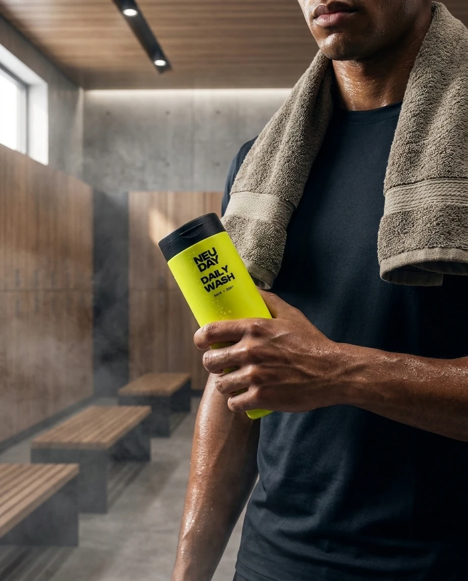 NEUDAY Daily Wash in a locker room after training